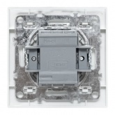 Выключатель 2-клавишный с индикатором EKF Basic 10А IP20 Минск белый