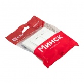 Выключатель 2-клавишный с индикатором EKF Basic 10А IP20 Минск белый