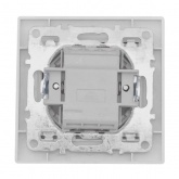 Переключатель 2-клавишный EKF Basic 10А IP20 Минск белый