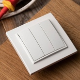 Выключатель 3-клавишный EKF Basic 10А IP20 Минск белый