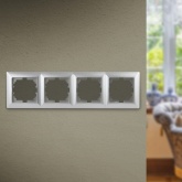 Рамка на 4 поста Intro Solo, алюминий 4-504-03