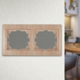 Рамка на 2 поста горизонтальная Intro Plano, сосна 1-502-11