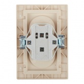 Розетка Intro 2х2P 16А 250В IP20 Plano, сосна 1-204-11