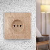 Розетка Intro 2P 16А 250В IP20 Plano, сосна 1-201-11