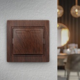 Выключатель 10А 250В IP20 Intro Plano, венге 1-101-10