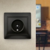 Розетка TV Intro одиночная IP20 Plano, антрацит 1-301-05