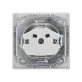 Розетка Intro 2P+E Schuko со шторками 16А 250В IP20 Plano, антрацит 1-206-05