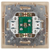 Розетка TV Intro одиночная IP20 Plano, шампань 1-301-04