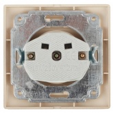 Розетка Intro 2P 16А 250В IP20 Plano, шампань 1-201-04