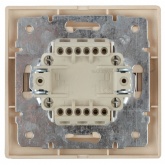 Переключатель 10А 250В IP20 Intro Plano, шампань 1-103-04