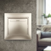 Выключатель Intro 10А 250В IP20 Plano, шампань 1-101-04