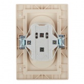 Розетка Intro 2х2P 16А 250В IP20 Plano, алюминий 1-204-03