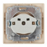 Розетка Intro 2P 16А 250В IP20 Plano, алюминий 1-201-03