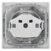 Розетка Intro 2P+E Schuko 16А 250В IP20 Plano, алюминий 1-202-03