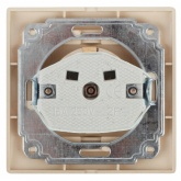 Розетка Intro 2P+E Schuko с крышкой 16А 250В IP20 Plano, слоновая кость 1-203-02 (бежевый)