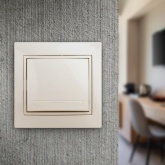 Выключатель Intro 10А 250В IP20 Plano, слоновая кость 1-101-02 (бежевый)