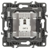 Розетка телефонная ЭРА RJ11 IP20 12, перламутр 12-3105-15