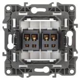 Розетка аудио двойная ЭРА IP20 12, медь 12-3112-14