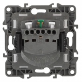 Розетка ЭРА 2P+E Schuko со шторками с крышкой 16A-250В IP20 12, медь 12-2103-14