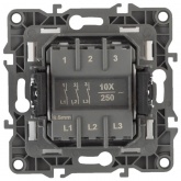 Выключатель тройной ЭРА 10АХ-250В IP20 12, медь 12-1107-14