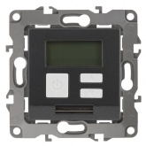 Терморегулятор универс. ЭРА 230В-Imax16А IP20 12, графит 12-4111-12