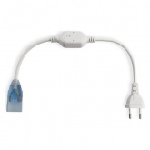 Лента светодиодная LED SMD 2835 22W/m 276LED/м, Теплый белый, 220В IP67 7.5x20мм 50м