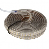 Светодиодная лента SMD3014 120LED/м теплый белый, 220В, 6x10.6мм, 5м IP67 (с комплектом подключения)