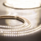 Лента светодиодная LED SMD 3014 19,2W/m 120LED/м, Теплый белый, 220В IP67 6x10.6мм 100м