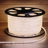 Лента светодиодная LED SMD 3014 19,2W/m 120LED/м, Теплый белый, 220В IP67 6x10.6мм 100м