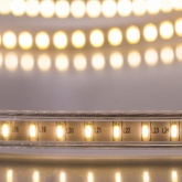 Лента светодиодная LED SMD 3014 19,2W/m 120LED/м, Теплый белый, 220В IP67 6x10.6мм 100м
