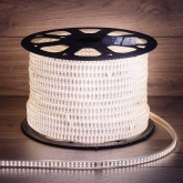 Лента светодиодная Neon-Night LED SMD 3014 19,2W/m 240LED/м, теплый белый, 220В IP67 6.5x15мм 100м