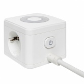 Удлинитель EKF Куб, 2х2Р+Е шторки, 2USB 2,4А + Туре С 3А , ночник, кабель 1,3м 1мм2