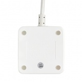 Удлинитель EKF Куб, 2х2Р+Е шторки, 3USB 2,4А, беспроводное зарядное устройство Qi, кабель 1,3м 1мм2