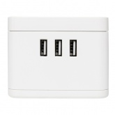 Удлинитель EKF Куб, 2х2Р+Е шторки, 3USB 2,4А, беспроводное зарядное устройство Qi, кабель 1,3м 1мм2