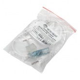 Установочный комплект для LED ленты 220В, 7.5x20мм, до 50м (шнур питания 4А, заглушка, коннектор)