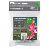 Комплект светодиодной ленты TDM SMD5050-30 LED/m 7,2W/m RGB 12V IP20 (упаковка 1 метр) IR-контроллер