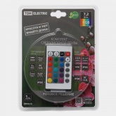 Комплект светодиодной ленты TDM SMD5050-30 LED/m 7,2W/m RGB 12V IP20 упаковка 3 метра IR-контроллер