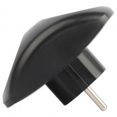 Тройник разветвитель электрический ЭРА SPx-2-B на 2 розетки без заземления 10А черный