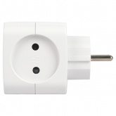 Разветвитель ЭРА SP-2-USB-W на 2 розетки 220V+2xUSB 2400mA без заземления 10А белый