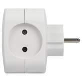 Разветвитель ЭРА SP-4-USB-W на 4 розетки 220В+2xUSB 2400мА без заземления 10А белый