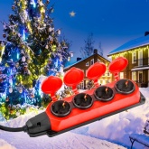 Удлинитель силовой ЭРА UK-4e-3x1,5-10m-IP44(KG) 4х2Р+Е каучук 10м КГ 3х1,5мм2 IP44 красный