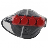 Удлинитель силовой ЭРА UK-4e-3x1,5-30m-IP44(KG) 4х2Р+Е каучук 30м КГ 3х1,5мм2 IP44 красный