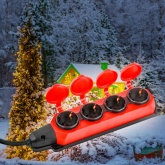 Удлинитель силовой ЭРА UK-4e-3x1,5-30m-IP44(KG) 4х2Р+Е каучук 30м КГ 3х1,5мм2 IP44 красный