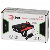 Фонарь светодиодный ЭРА VA-802 5Вт велосипедный аккумуляторный (powerbank сигнал держатель телефона)