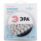 Светодиодная лента ЭРА 2835kit-4,8-60-12-IP20-6500-5m 4,8W/m 6500K 12V с драйвером и коннекторами