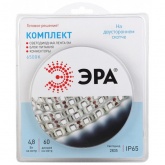 Светодиодная лента ЭРА 2835kit-4,8-60-12-IP65-6500-5m 4,8W/m 6500K 12V с драйвером и коннекторами