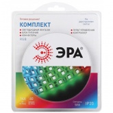 Светодиодная лента ЭРА 5050kit-14,4-60-12-IP20-RGB-5m 14,4W/m 12V с драйвером и коннекторами