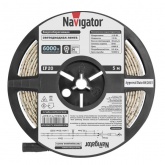 Светодиодная лента Navigator 80 313 NLS-5050CW30-7.2-IP20-12V-Pro R5 7,2W 6000K (бухта 5m)
