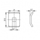 Шайба для соединения проволочного лотка (в соединении с винтом М6х20) HDZ