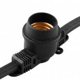 Гирлянда Белт-лайт Feron CL25-100 400шт. E27 шаг 25cm черный 100м+1,5м шнур 230V IP65